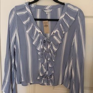 NWT American Eagle Striped Blouse